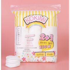 Bông Tẩy Trang Mihoo Kokimi 150/210/240 Miếng 100% Cotton Pads Chính Hãng, Phù Hợp Mọi Loại Da, Làm Sạch Sâu, Không Để Xơ Bông