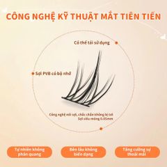 Set Mi Giả Hoa Hướng Dương Anime ELYZZA - Mi Tách Sợi Tái Sử Dụng Kèm Nhíp, Keo Dán - Dễ Dàng Làm Đẹp Cho Đôi Mắt Cuốn Hút
