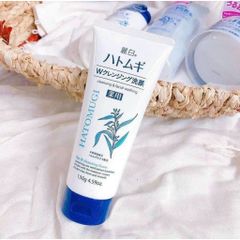 Sữa Rửa Mặt HATOMUGI Ý Dĩ 130g Ngừa Mụn & Làm Sáng Da - Chăm Sóc Da Tự Nhiên Chính Hãng Nhật Bản Tại Nana Shop