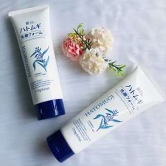 Sữa Rửa Mặt HATOMUGI Ý Dĩ 130g Ngừa Mụn & Làm Sáng Da - Chăm Sóc Da Tự Nhiên Chính Hãng Nhật Bản Tại Nana Shop