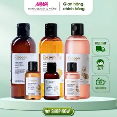 Nước Cân Bằng Da Cocoon Nghệ Bí Đao Hoa Hồng 140ml - Toner Dưỡng Da Cho Da Dầu Mụn, Giảm Lỗ Chân Lông, Chống Oxy Hóa