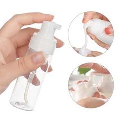 Chai Đựng Mỹ Phẩm PET 150ml - Bàn Chải Massage Tạo Bọt Chất Liệu An Toàn - Tiện Ích Làm Sạch Da Mặt Tại Nhà