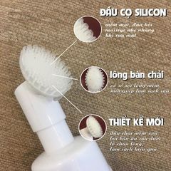 Chai Đựng Mỹ Phẩm PET 150ml - Bàn Chải Massage Tạo Bọt Chất Liệu An Toàn - Tiện Ích Làm Sạch Da Mặt Tại Nhà