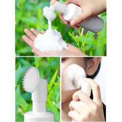 Chai Đựng Mỹ Phẩm PET 150ml - Bàn Chải Massage Tạo Bọt Chất Liệu An Toàn - Tiện Ích Làm Sạch Da Mặt Tại Nhà