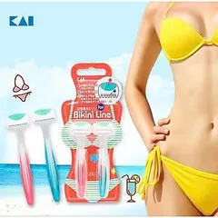 Set 2 Dao Cạo Bikini KAI Nhật Bản - Thép Không Gỉ, An Toàn và Hiệu Quả - Chăm Sóc Da Nhạy Cảm Mùa Hè