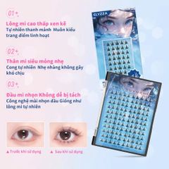 Set Mi Giả Đuôi Cá Anime ELYZZA - Lông Mi Tách Sợi Tái Sử Dụng Kèm Keo Và Nhíp - Thổi Hồn Cho Đôi Mắt Cuốn Hút