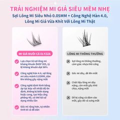 Set Mi Giả Đuôi Cá Anime ELYZZA - Lông Mi Tách Sợi Tái Sử Dụng Kèm Keo Và Nhíp - Thổi Hồn Cho Đôi Mắt Cuốn Hút