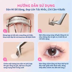 Set Mi Giả Đuôi Cá Anime ELYZZA - Lông Mi Tách Sợi Tái Sử Dụng Kèm Keo Và Nhíp - Thổi Hồn Cho Đôi Mắt Cuốn Hút