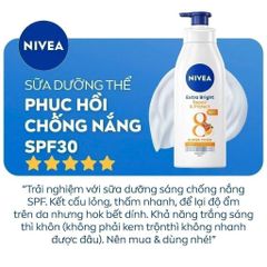 Sữa Dưỡng Thể NIVEA 8 Super Food 350ml - Dưỡng Da Trắng Sáng, Săn Chắc, Chống Nắng SPF30 PA++ - Chăm Sóc Da Hoàn Hảo