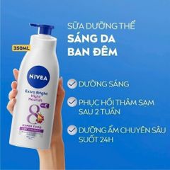 Sữa Dưỡng Thể NIVEA 8 Super Food 350ml - Dưỡng Da Trắng Sáng, Săn Chắc, Chống Nắng SPF30 PA++ - Chăm Sóc Da Hoàn Hảo