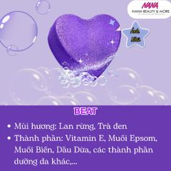 Viên Tạo Bọt Tắm BubbleBomb 110g - Mùi Hương Thiền Lavender, Hoa Hồng, và Vani - An Toàn Cho Trẻ Nhỏ, Thư Giãn Tuyệt Vời