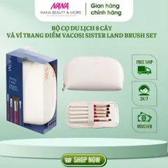 Bộ cọ du lịch 8 cây & ví trang điểm VACOSI Sister Land Brush Set - Nana Shop