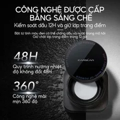 Phấn phủ CARSLAN dạng bột từ tính kiềm dầu màu đen chống nước chống mồ hôi 8g - Nana Shop