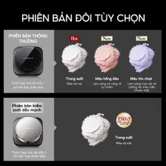 Phấn phủ CARSLAN dạng bột từ tính kiềm dầu màu đen chống nước chống mồ hôi 8g - Nana Shop