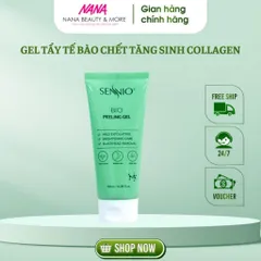 Gel Tẩy Tế Bào Chết Mặt SENNIO Bio Peeling Gel 180ml - Tăng Sinh Collagen, Làm Sạch Da, Se Khít Lỗ Chân Lông, Chống Lão Hóa