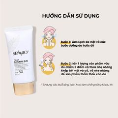 Kem Chống Nắng Kiềm Dầu SENNIO Daily Natural Cream SPF50 Dưỡng Trắng Đa Năng 50ml - Bảo Vệ Da Và Kiểm Soát Dầu Mặt