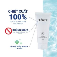 Sữa Rửa Mặt SENNIO Tạo Bọt Intensive Whitening Cleanser 120ml - Dưỡng Sáng Da, Cấp Ẩm Cho Mọi Loại Da