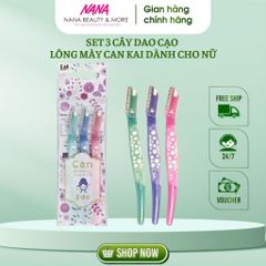 Set 3 dao cạo lông mày & mặt KAI CAN For Women Face - Nana Shop