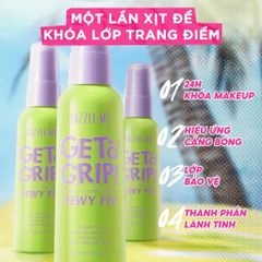Xịt Khóa Nền Makeup DAZZLE ME Setting Spray 60ml - Giữ Lớp Trang Điểm Lâu Trôi, Cấp Ẩm, Phù Hợp Da Thường và Hỗn Hợp