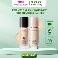 Kem Nền Carslan Dạng Lỏng Kiểm Soát Dầu Chống Thấm Nước Suốt 24h - Trang Điểm Tự Nhiên 30g - Nana Shop
