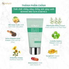 Kem Chống Nắng SENNIO Hàn Quốc 50ml - Chống Ánh Sáng Xanh, Nâng Tone Da, Kiềm Dầu, An Toàn Cho Da Nhạy Cảm - Chính Hãng Nana Shop