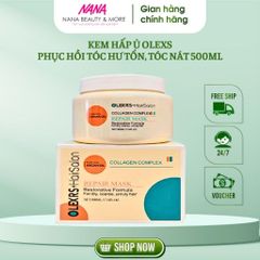 Kem Hấp Ủ Tóc OLEXS Argan Oil Collagen Complex 500ml - Phục Hồi Tóc Hư Tổn, Dưỡng Ẩm & Giúp Tóc Bồng Bềnh