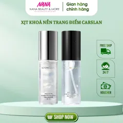 Xịt Khoá Nền Trang Điểm CARSLAN Lâu Trôi Kiểm Soát Dầu 50ml - Xịt Khoáng Dưỡng ẩm, Bảo Vệ Lớp Trang Điểm Tối Ưu