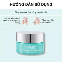 Kem Dưỡng Đêm SENNIO Whitening Night Cream 30g - Dưỡng Trắng, Tái Tạo, Phục Hồi Da - Sản Phẩm Hàn Quốc Chất Lượng Cao