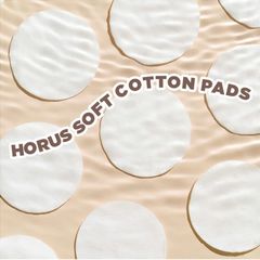 Bông Tẩy Trang Horus Soft Cotton Pads 120 Miếng - Chất Liệu Tự Nhiên, An Toàn Cho Da Nhạy Cảm - Giúp Làm Sạch Trang Điểm Hiệu Quả
