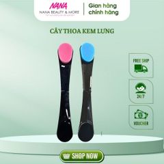 Cây thoa kem lưng gấp gọn - Cọ mút xốp tái sử dụng cho dưỡng ẩm và chăm sóc da - Dụng cụ làm đẹp tiện lợi cho mọi nhà