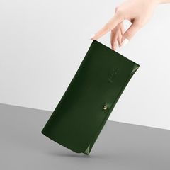 Bộ Cọ Trang Điểm Vacosi 12 Cây Kèm Ví Xanh Rêu BC35 - Cọ Chuyên Nghiệp Hàn Quốc, Thiết Kế Sang Trọng, Tiện Dụng cho Người Mới Bắt Đầu