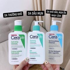 Sữa Rửa Mặt CeraVe Foaming Facial Cleanser 236ML - Giải Pháp Làm Sạch Da Dầu Mụn, Tươi Mát, Thích Hợp Cho Mọi Loại Da