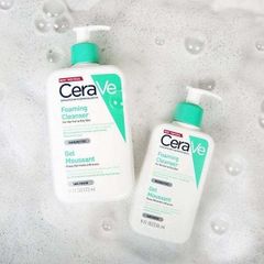 Sữa Rửa Mặt CeraVe Foaming Facial Cleanser 236ML - Giải Pháp Làm Sạch Da Dầu Mụn, Tươi Mát, Thích Hợp Cho Mọi Loại Da