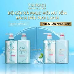Bộ gội xả sạch dầu mát lạnh TSUBAKI Premium Cool Set 490ml x 2 [Date:12/2025] - Nana Shop