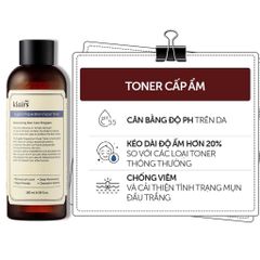 Nước Hoa Hồng Klairs Supple Preparation Facial Toner 180ml - Toner Dưỡng Ẩm Phục Hồi Da Nhạy Cảm, Cân Bằng Độ pH, Hàn Quốc