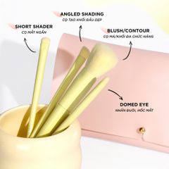 Bộ cọ trang điểm VACOSI 10 cây kèm ví hồng BC34 - Nana Shop