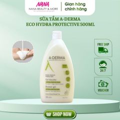 Sữa Tắm A-DERMA Eco Hydra Protecteur 500ml - Giảm Mụn Lưng, Thu Nhỏ Lỗ Chân Lông, Dưỡng Ẩm Tự Nhiên, Phù Hợp Cho Da Nhạy Cảm