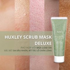 Mặt Nạ Tẩy Tế Bào Chết HUXLEY Scrub Mask Sweet Therapy 30g - Dưỡng Ẩm & Ngăn Ngừa Lão Hóa Da Chiết Xuất Xương Rồng