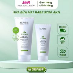 Sữa Rửa Mặt BABE Dịu Nhẹ Cho Da Dầu Mụn 100ml/200ml - Chăm Sóc Da Từ Tây Ban Nha, Giải Pháp Hiệu Quả Cho Da Nhạy Cảm