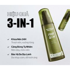 Xịt Khóa Nền Cố Định Glamrr Q Vegan Super Stay Makeup Fixer 130ml - Lâu trôi, Kiểm soát dầu, 24H, Dạng sương mịn, Dưỡng ẩm da