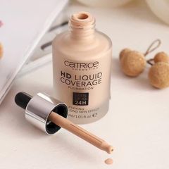 Kem nền CATRICE HD Liquid Coverage Foundation – Che phủ tự nhiên, mịn màng cho da, 30ml, trang điểm hoàn hảo tại Nana Shop