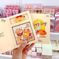 Bảng Phấn Mắt 9 Ô Odbo Kitten Day & Puppy Day - Phấn Mắt Dễ Thương Kèm Kẹp Tóc Sweet Munch 9g cho Cô Nàng Yêu Thích Trang Điểm