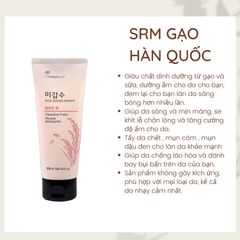 Sữa Rửa Mặt Gạo Hồng The Face Shop Rice Water Bright Cleansing Foam 150ML - Làm Sáng Da, Dưỡng Ẩm Từ Nước Gạo Chính Hãng