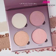 Bảng Bắt Sáng Anastasia Highlight Sugar Glow Kit 4 Ô - Phấn Trang Điểm Đỉnh Cao Giúp Tỏa Sáng Vẻ Đẹp Rạng Ngời