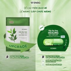 Mặt nạ tràm trà BNBG Vita Tea Tree Healing Face thải độc, giảm mụn 30ml chính hãng - Nana Shop