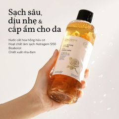 Nước Tẩy Trang COCOON Bí Đao & Hoa Hồng - Làm Sạch Sâu Da Dầu Mụn 500ml - Giúp Giảm Nhờn, Cấp Ẩm, Tươi Mát Da