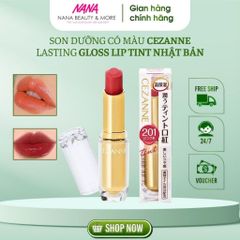 Son Thỏi Dưỡng CEZANNE Lasting Gloss Lip Không Chì 3.5gr - Nhật Bản, Dưỡng Ẩm Mượt Mà, Bóng Khỏe Môi, Quà Tặng Thời Trang Nữ