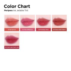Son Kem Lì PERIPERA Ink Jellable Tint Bền Màu Lâu Trôi 3.7g - Dưỡng ẩm, Màu sắc sống động, Thiết kế tiện lợi - Nana Shop