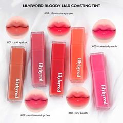 Son kem bóng lì LILYBYRED Bloody Liar Coating Tint 3.5g - Son dưỡng môi mềm mại, màu sắc tự nhiên, mùi hương trái cây quyến rũ