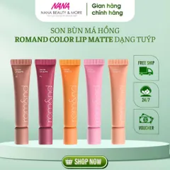 Son Kem Bùn Má Hồng ROMAND Color Lip Matte 8g - Trang Điểm Môi Lì Tự Nhiên Hàn Quốc - Nana Shop